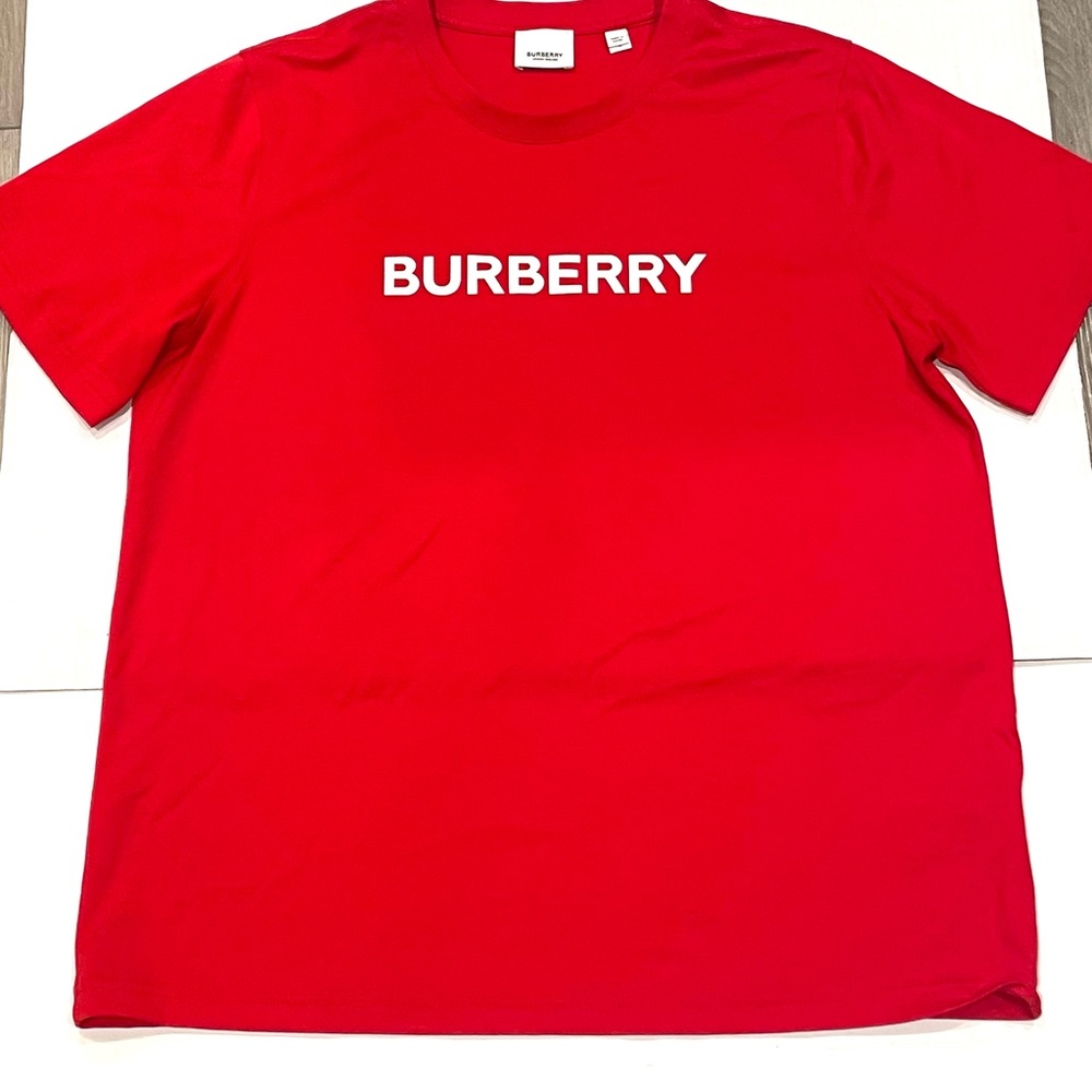 BURBERRY England Cotton T shirt L Large imported - Picture 3 of 10